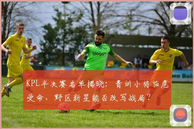KPL半决赛名单揭晓：青训小将临危受命，野区新星能否改写战局？